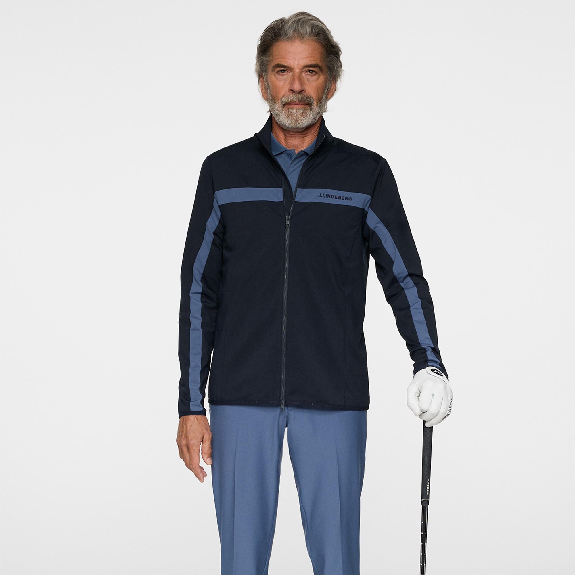J Lindeberg Jarvis Mens Golf Mid Layer Navy